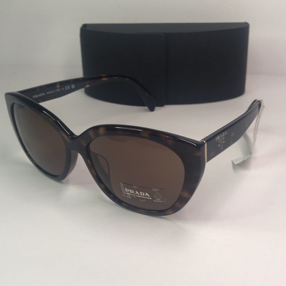 New Authentic PRADA  Acetate Sunglasses SPR 16X Tortoise - Picture 3 of 13